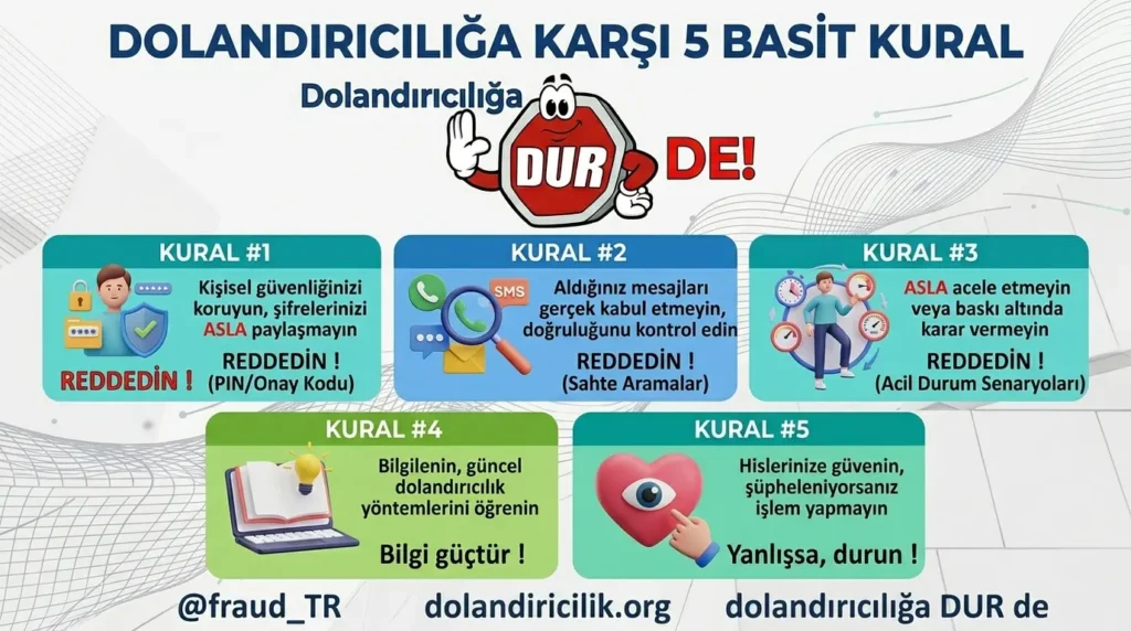 Dolandırıcılık karşısında bilinmesi gereken 5 basit kural Dolandırıcılık karşısında bilinmesi gereken 5 basit kural